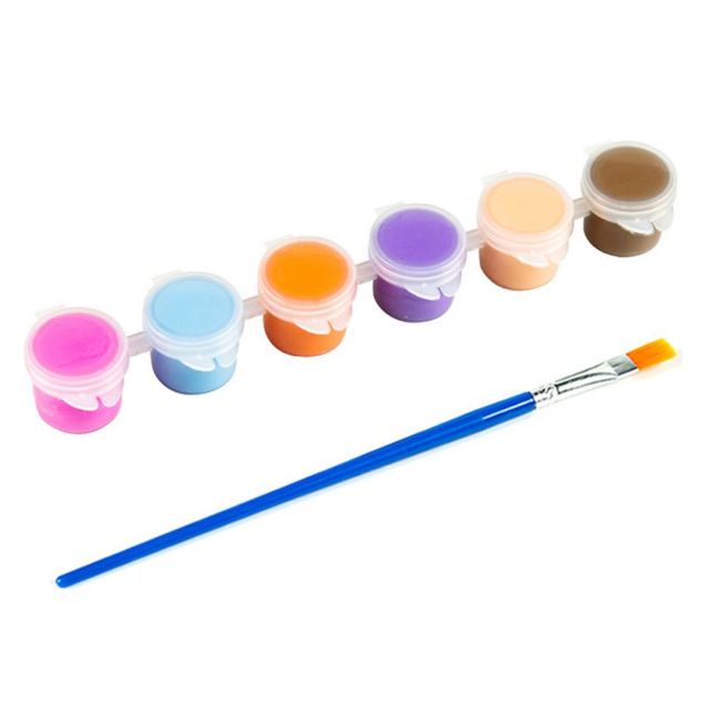 6 Or 12 Colors Eco-friendly Acrylic Paint DIY Handmade Painting Art Materials Arts Crafts Painting Tool