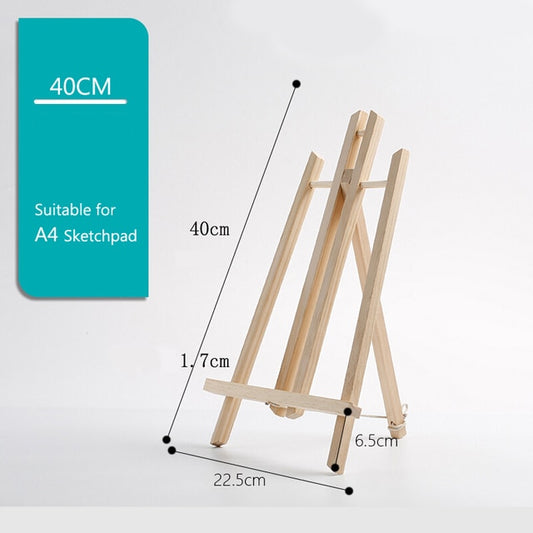 A4/A3 Beech Wood Table Easel For Artist Easel Painting Craft Wooden Stand For Party Decoration Art Supplies 30cm/40cm/50cm