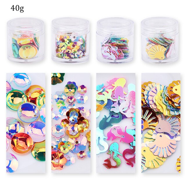 Epoxy Filling Set Sparkling Epoxy Resin Glitter Powder Heart Star Micro Beads Nail Art Sequins For Jewelry Making Craft DIY