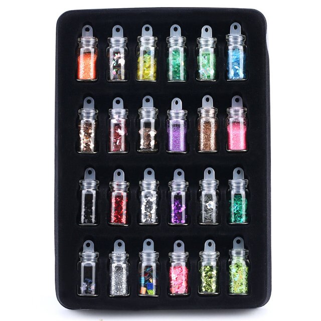 Epoxy Filling Set Sparkling Epoxy Resin Glitter Powder Heart Star Micro Beads Nail Art Sequins For Jewelry Making Craft DIY