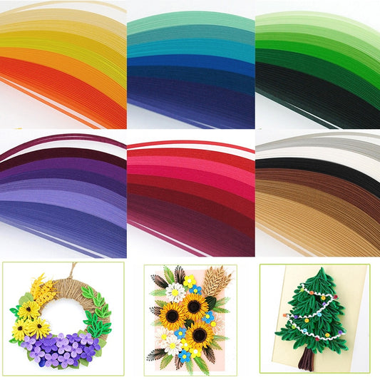 5mm 120 Strips Craft Paper Quilling PaperOrigami DIY Art Hand Made Scrapbooking Artwork Home Party Decor Supplies  Tools