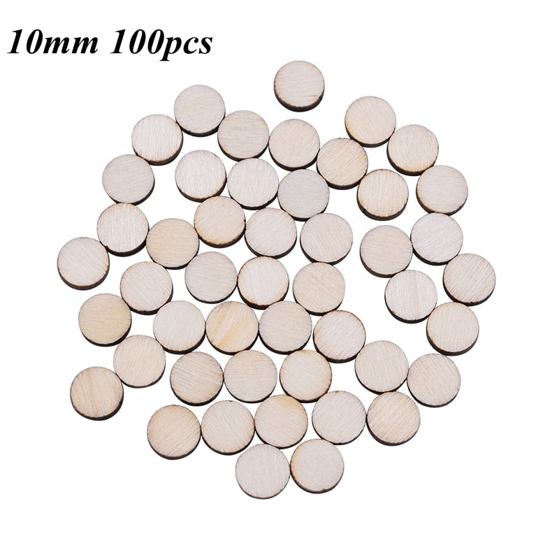 1cm-10cm Natural Pine Round Unfinished Wood Slices Circles soild color for Wood Craft Wedding Birthday Christmas Ornament Decor