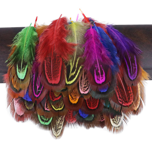 100Pcs/lot Guinea Fowl/Chicken Feathers Diy Jewelry Making Pheasant Plumas Handicraft Accessories Decorative Feathers For Crafts