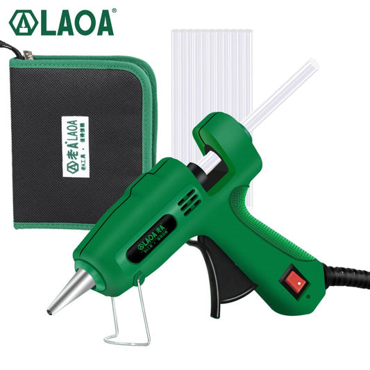 LAOA 25W/40W/8W/100W Hot Melt Glue Gun With Bag 7mm Thermal Glue Hot Melt Guns Pistolet a Colle Soldering Gun