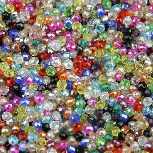 JHNBY Round Shape Upscale Austrian crystals beads High quality 3mm 200pcs loose rondelles glass ball bracelet Jewelry Making DIY