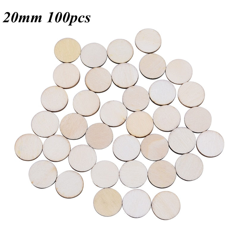 1cm-10cm Natural Pine Round Unfinished Wood Slices Circles soild color for Wood Craft Wedding Birthday Christmas Ornament Decor