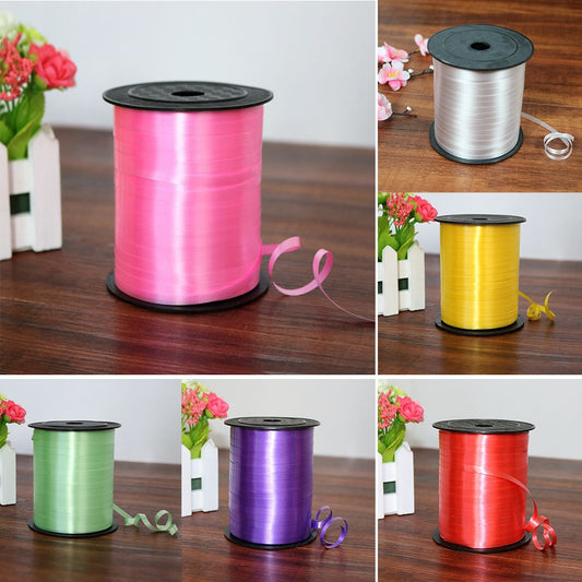 5mm Satin Ribbon 250yards/Lot DIY Handmade Crafts Supplies Wedding Birthday Party Gift Wrapping White Pink Gold Purple Ribbons