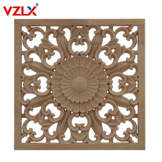 VZLX Blocks Puzzle Unfinished Wooden Letters Pieces Model Making Wood Decoration Accessories Furniture Crafts Home Ornaments