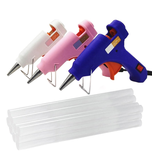 OLOEY 20W Hot Melt Glue Gun Mini Household DIY Industrial Guns Heat Temperature Thermo Electric Repair Tool Use 7mm Glue Sticks