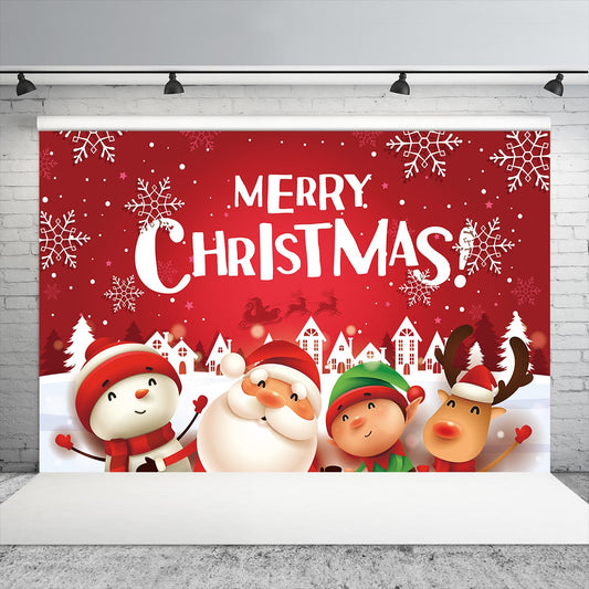 Christmas backdrop Background Cloth Merry Christmas Decor For Home Outdoor Xmas 2022 Navidad Happy New Year 2023 Kerst Natal