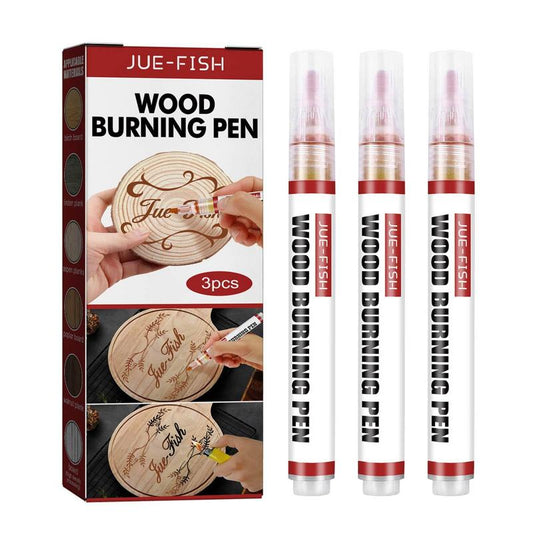 3pcs DIY Wood Burning Pen Wood Craft Project Painting Pen Fine Tip Scorch Marker Pen Pyrography Wooden Scorch Pen Layer