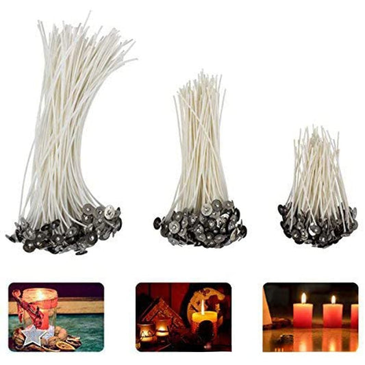 2.6-20cm 100PCS Candle Wicks Smokeless Wax Pure Cotton Core for DIY Candle Making Wicks Party Supplies Candle Accessories