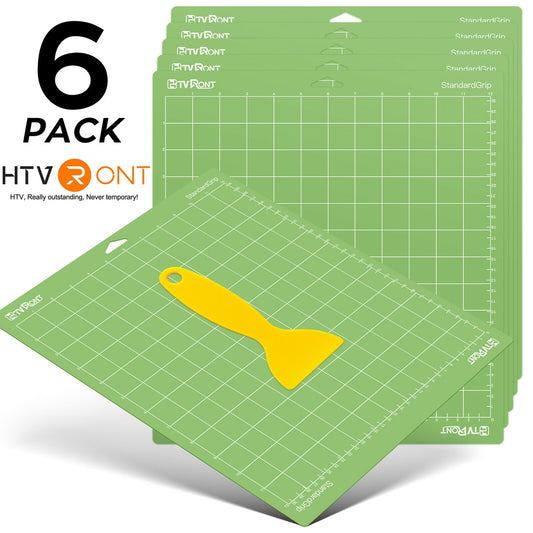 HTVRONT 6&amp;3 Pack 12x12in Green PVC Adhesive Cutting Mat Base Plate Pad for Cricut Explore Air/Air2/Maker DIY Engraving Machine