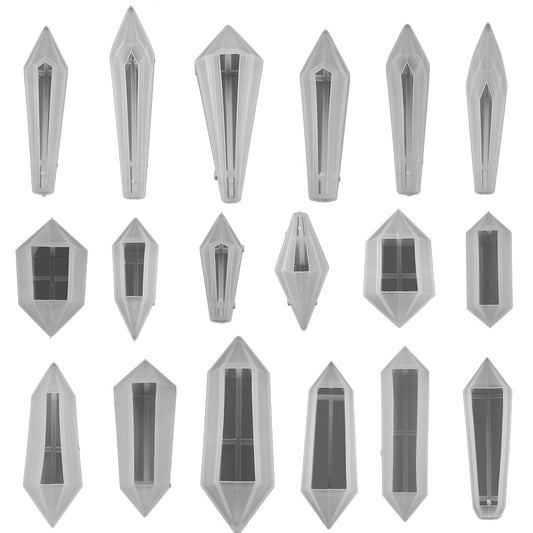 1pcs DIY Crystal Pendulum Epoxy Resin Molds Necklace Pendant UV Resin Transparent Silicone Mould For Jewelry Finding Making Tool