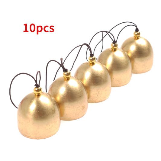 2/5/10Pcs Christmas Metal Bell Decoration Pure Copper Bell Pendant Brass Door Bells DIY Craft Wind Making Art Handmade Supplies
